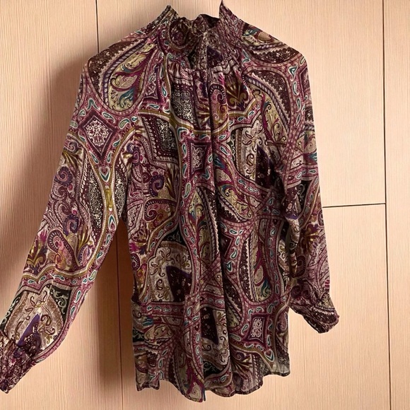 Chico's Multicolor Paisley Blouse - Picture 2 of 12